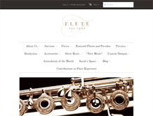 Tablet Screenshot of fluteproshop.com